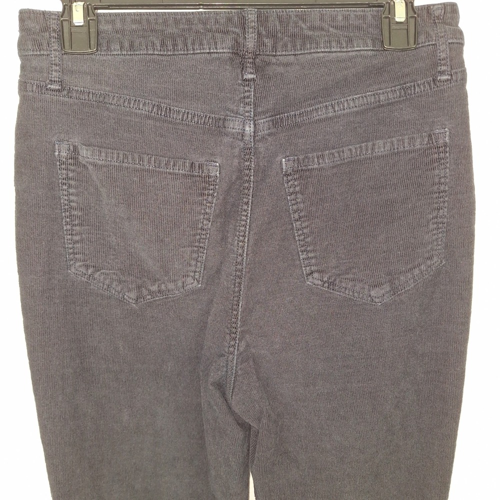 Old Navy Black Corduroy High Waisted Flare Leg Pants Womens Size 8 Secret-Smooth - Picture 13 of 16